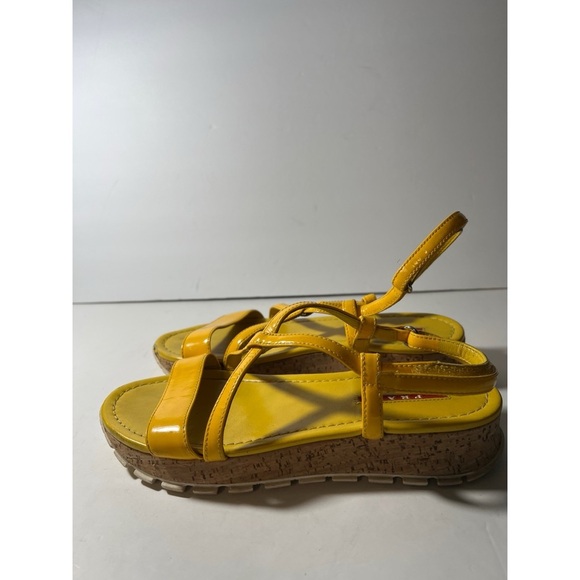 Prada Yellow Strappy Sandals - Picture 4 of 9
